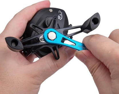 Fishing Reel Cleaning, Repair & Maintenance Kit, 30-in-1 Precision Electric Screwdriver Set for Spinning & Baitcasting Reels - color: Blue