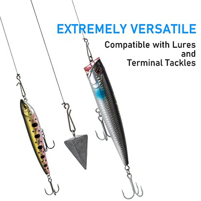 Dr.Fish 50 Pack Fishing Clips Quick Change Speed Clips Crankbait Snaps Stainless Steel Line Lure Hook Connector Freshwater - size: #1-22LB-0.55"