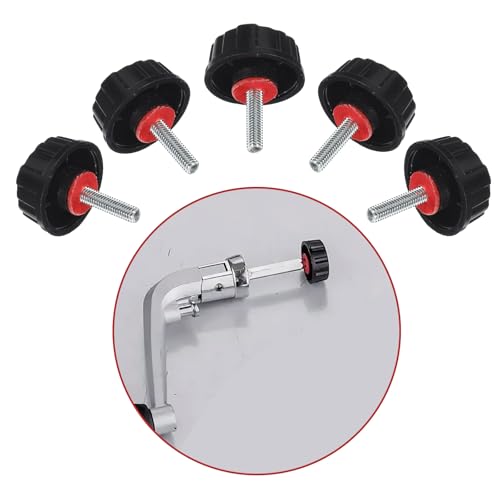 Trinkrittey 5pcs Universal Fishing Reel Handle Screw Caps Screws Nuts Caps Fishing Reel Replacement Parts for Spin Reels Knob Power Handle Grip