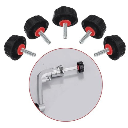 Trinkrittey 5pcs Universal Fishing Reel Handle Screw Caps Screws Nuts Caps Fishing Reel Replacement Parts for Spin Reels Knob Power Handle Grip