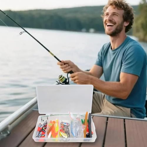 Fishing Lure Kit for Freshwater Saltwater Bass Trout Salmon – 99pcs Tackle Box with Spoons, Soft Plastics, Spinnerbaits, Crankbaits, Hooks and Fishing - color: 99pcs