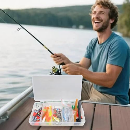 Fishing Lure Kit for Freshwater Saltwater Bass Trout Salmon – 99pcs Tackle Box with Spoons, Soft Plastics, Spinnerbaits, Crankbaits, Hooks and Fishing - color: 99pcs