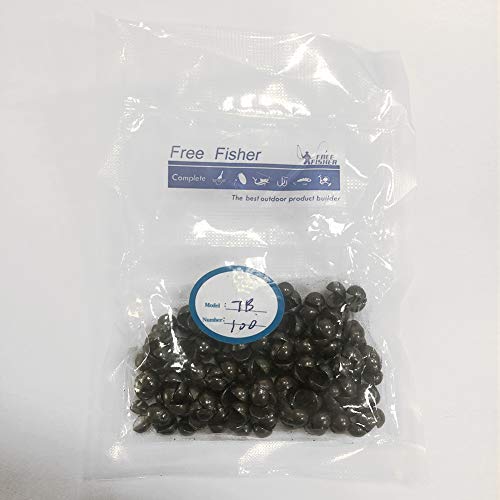 Fishing Sinkers and Weights,Removable Fishing Weights Split Shots Sinkers Carbon - Black 12 Size,Split Shot Fishing Weights - color: 4.2g/0.14oz 100pcs