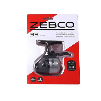 Zebco 33 Spincast Fishing Reel, Right or Left-Hand Retrieve, Pre-Spooled with Zebco Cajun Line - size: 10