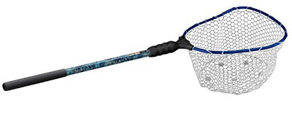 EGO Kryptek S1 Genesis Modular Fishing Landing Net, Floating Aluminum Handle with Interchangeable Head System, Lightweight Kayak & Bank Net, Kryptek Camo Design - size: 25" Handle, 17" x 19" Hoop, style: Lightweight Non-tangle Clear Rubber Mesh