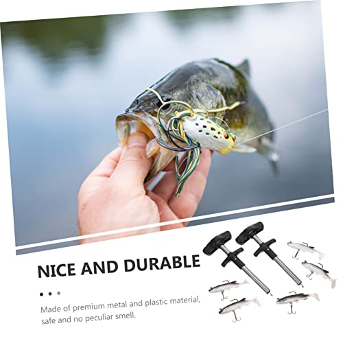 POPETPOP 7pcs Fishing Hook Remover Tool Set Ergonomic Grip Lifelike Fishing Lures for Freshwater and