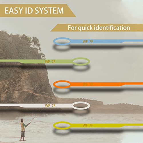 EUPHNG All-Purpose Fly Line Floating Trout Fishing Line Welded Loop Line ID Weight Forward Fly Fishing Line 100FT - color: Moss Green, size: WF5F