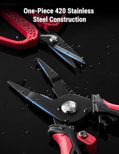 Piscifun Fishing Tool Kit, Stainless Steel Fishing Gear Set with Corrosion Resistant Tools for Freshwater Saltwater Fishing, Practical Fishing Gifts for Men and Anglers - style: 2PCS - Pliers & Gripper Kit