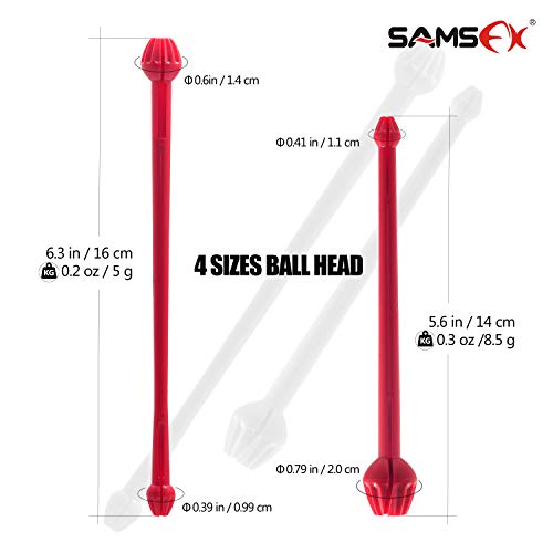 SAMSFX Fishing Treble Hook Remover Plastic Fishing Hook Disgorger 2 Different Sizes in Pack