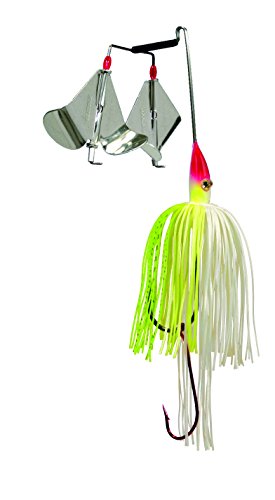Strike King Premier Plus Buzzbait - The Double Take - color: Chartreuse/White, size: 0.115 oz