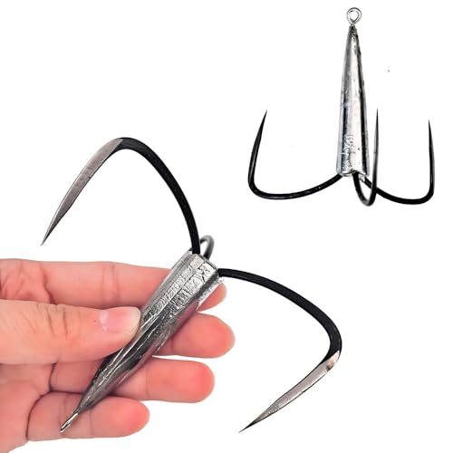 2pcs/Pack Snagging Hooks Snagging Weighted Big Treble Hooks Sharp Treble Hook Fishing Hooks 7 Sizes 1.4oz 1.75oz 2.0oz 2.35oz 2.7oz 3.3oz 4.0oz - size: 2.0 oz (2 pieces)