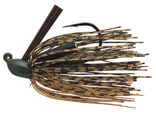 Booyah Boo Jig Bass Fishing Lure with Weed Guard - color: Watermelon Pumpkin, style: Boo Jig (1/2 Oz)