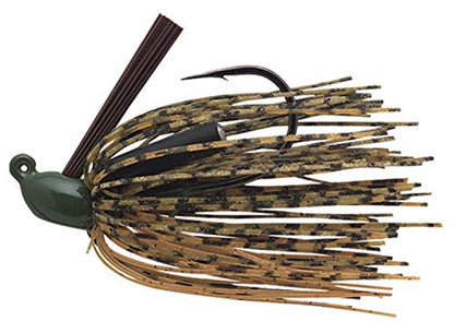Booyah Boo Jig Bass Fishing Lure with Weed Guard - color: Watermelon Pumpkin, style: Boo Jig (1/2 Oz)