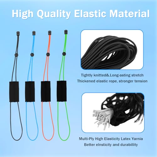 Thickened Fishing Finder Cover Straps, Adjustable Fish Finder Bungee for Securing Graph Cover for Travel - color: Black,Green,Blue