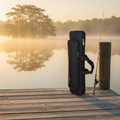 Short Fishing Rod Bag Waterproof Fishing Pole Bag, 60CM | Outdoor Fishing Gear; Large Capacity Storage; Portable Fishing Bag; Ideal for Fishing, Camping, Boating, Travel