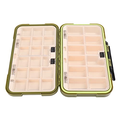 RiToEasysports Fishing Box PP Tackle Box Organizer with Transparent PC Inner Cover Lever Side Lock Sliding Switch and Movable Inserts for Fishermen Boat Kayak Shore Storage ([Large size] 20*12*5 cm) - size: [Large size] 20*12*5 cm