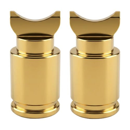 Titanium Coated Stainless Steel Line Guide Pawl for Daiwa Tatula Alphas, Shimano SLX Curado, Abu Garcia Ambassadeur Revo Max Series, Lew's Baitcasting Reels (Confirm Factory Pawl Size) - size: 9.65 x 4.65 mm (2 Pcs)