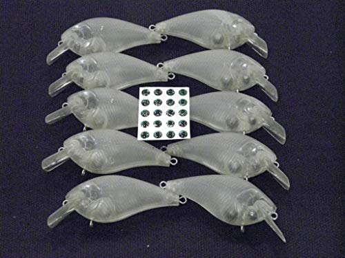 Blank Unpainted Minnow Crankbait Topwater Lipless Jerkbait Fishing Lures - color: UPHC15P10