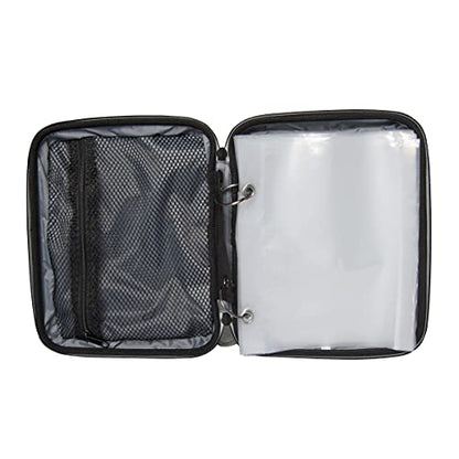 Calcutta Squall Molded Bait Binder | Mossy Oak Coastal Shoreline Pattern | 8 Removable Clear Plastic Sleeves | Compression Molded Durability | Soft Bait Organizer - color: Molded Bait Binder