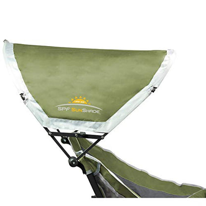 GCI Outdoor Pod Rocker Outdoor Rocking Chair with SunShade Canopy - color: Loden Green, style: Sunshade Rocker