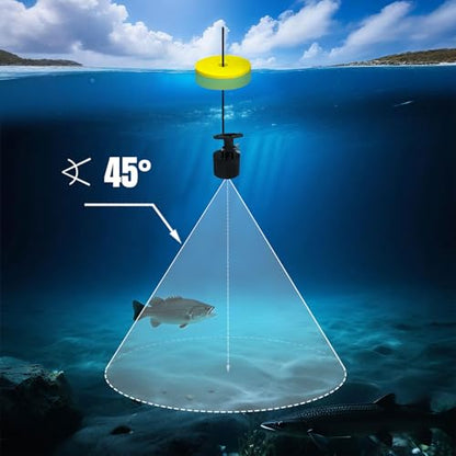 Portable Wired Fish Finder Ice Kayak Fishing Gear Water Depth Finder Handheld Fishfinder LCD Display Sonar Transducer - style: Basic with Water-Resistant Bag