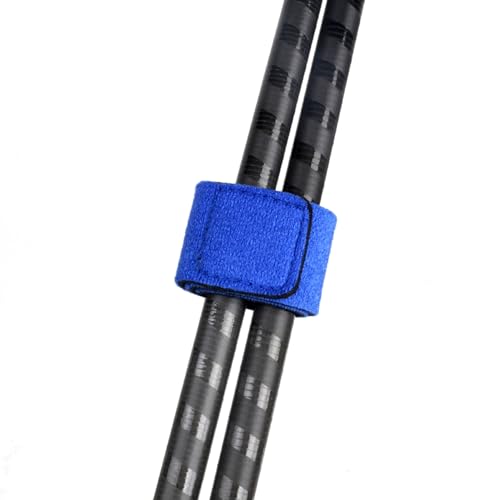 6PCS/12PCS Elastic Fishing Rod Straps Durable Portable Fits for Sea Pole Hand Pole Throwing Pole, Universal Fishing Pole Wrap Band Adjustable Fishing Rod Holder Belts - color: Blue(6PCS)