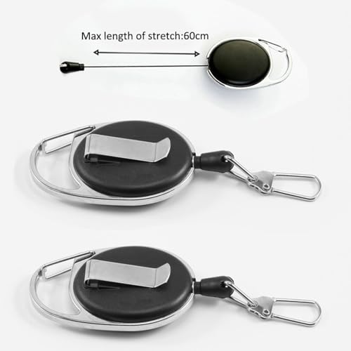 2 Piece Fishing Scissors for Braided Line Fishing Line Cutter Saltwater and Freshwater Portable Braided Line Cutter Stainless Steel with Titanium Coating Fishing with Retractable Coil Lanyards
