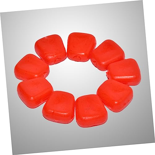 Totority 50Pcs Simulation Floating Fish Lures Artificial Corn Baits for Carp Fishing Reusable PVC Material Freshwater Saltwater Use Red