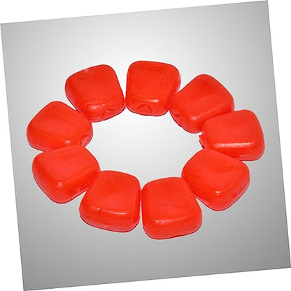 Totority 50Pcs Simulation Floating Fish Lures Artificial Corn Baits for Carp Fishing Reusable PVC Material Freshwater Saltwater Use Red