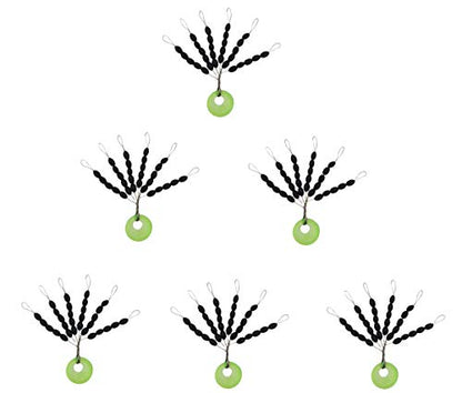 Drchoer Fishing Bobber Stoppers Line Stops: 300pcs Sinker Float Stops for Bass Fishing - Texas Rig Weight Stoppers Size Large Medium Small - color: Black, size: Small