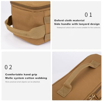Fishing Tackle Bag Outdoor Camping Cookware Tool Bag Portable Large Capacity Tote Storage Bag Picnic Tactical Soft Case (CP Camouflage(13.38''L x 5.51''W x 5.51''H)) - color: CP Camouflage(13.38''L x 5.51''W x 5.51''H)