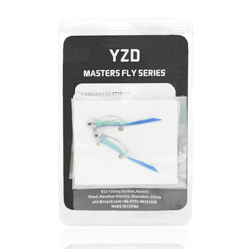 YZD Silverside Minnow Crappie Jig 12pcs - color: 01 Black