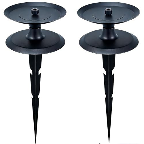 JMBay 2 PCS Garden Hose Guide Spike, Heavy Duty Pure Metal Hose Guide Stake, Hose Guides for Garden Decorative, Rustproof Coated Garden Hose Stake for Yard Lawn, Hose Roller Guide - color: 2PCS