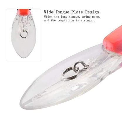 5pcs 3D Minnow Bass Fishing Lures Crankbaits, Fishing Hard Baits Swimbaits Topwater Lures for Trout Bass Perch Fishing