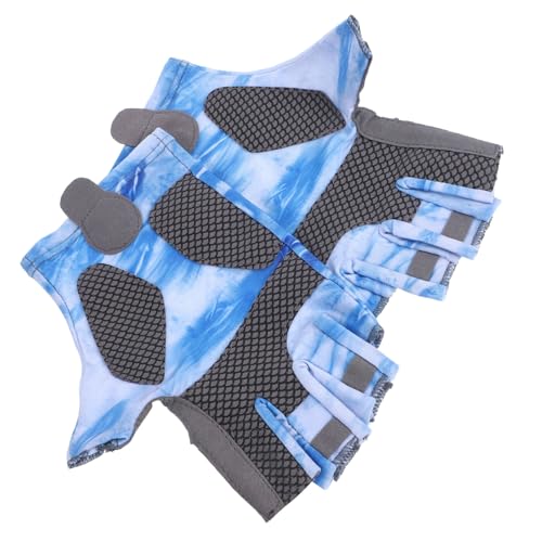 PRETYZOOM Fishing Gloves Sun Protection Gloves Upf50+ Lightweight Half Finger Anti-Slip for Outdoor Fishing and Riding Sturdy for Men and Women