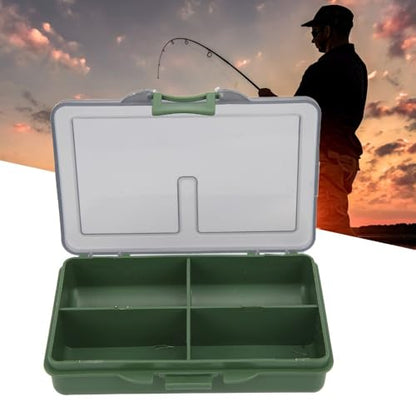 Fishing Tackle Box, Clear Water proof Storage Organizer for Hooks, Lures, Baits, Terminal Tackle and Small Fishing Accessories Use(4 Compartments) - size: 4 Compartments
