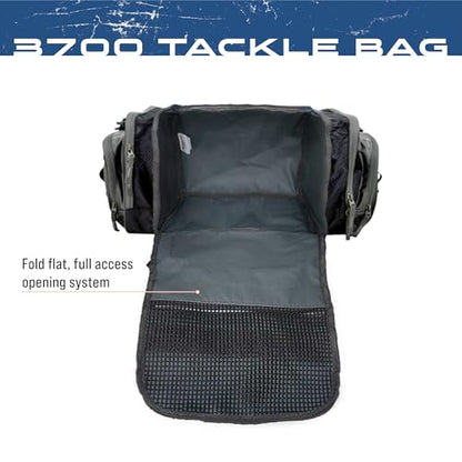 FROGG TOGGS Heavy Duty Fishing Tackle Duffle Bag, Includes Bait Trays - color: Black, style: 3700