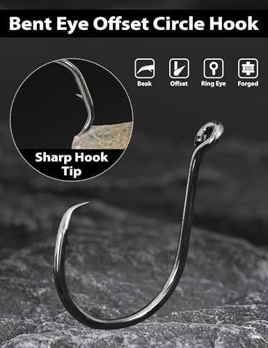 BLUEWING 3Pcs Pompano Rigs for Surf Fishing Pre-Rigged with Floats, High-Low High Carbon Steel Circle Hooks Saltwater Fish Tackle - size: 3/0 - 3pcs