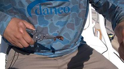 danco Titanium Dual Cutter 7" Fishing Plier, Fishing Line and Wire Cutter, Saltwater Safe, Fresh/Saltwater Fishing, Sheath and Lanyard Included - style: Dual Cutter