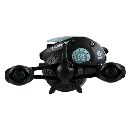 Shakespeare Excursion Low Profile Baitcast Fishing Reel - style: Right-hand