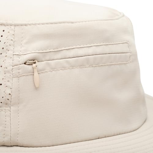 MISSION Cooling Anywhere Boonie Hat - Unisex Wide-Brim Hat for Men & Women - Cools Up to 2 Hours - UPF 50 Sun Protection - color: Oatmeal