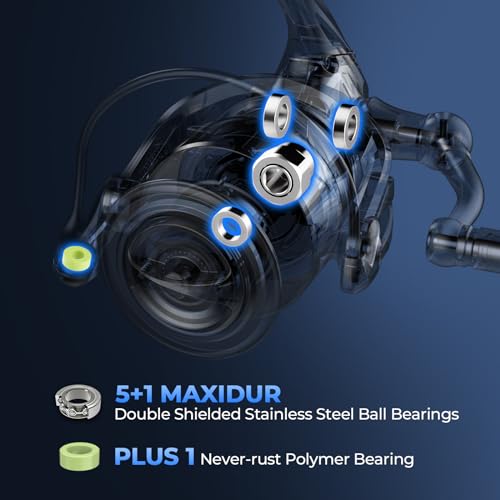 KastKing ReKon Saltwater Fishing Rod and Reel Combo, Fishing Poles & Reels Combo, Graphite Blank, Zirconia Rings, NyliTech Frame & Rotor, EVA Handle, Uplock Reel Seat - style: Spin-7'0" Medium Light-3000 Reel-2pcs