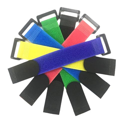 12Pcs Wrap Band Fishing Tool Rod Holder Fishing Rod Tie Holder Strap Fastener Cable Cord Fishing Tackle Accessories