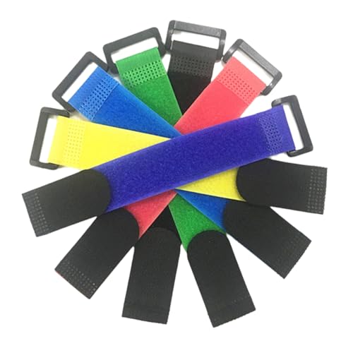 12Pcs Wrap Band Fishing Tool Rod Holder Fishing Rod Tie Holder Strap Fastener Cable Cord Fishing Tackle Accessories