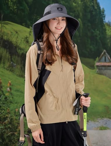 HUAMULAN Men Summer Sun Hat Women Safari Wide Brim Fishing Hats UV Protection Neck Flap Bucket Gardening Hiking Hunting Cap - color: Darkgray With Black Mesh