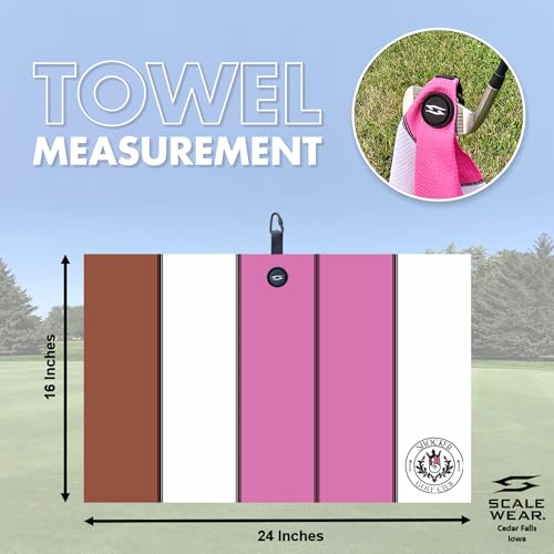 Shocker Magnetic Waffle Golf Towel – Large 16"x24" Clean Golf Club Ball Magnet Clip to Hang on Bag Cart Strong Premium Strength Ultra Absorbent Trump Gear Men (Shocker) - color: Shocker