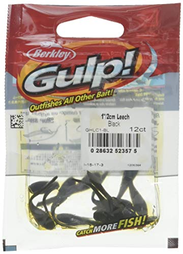 Berkley Gulp!® Leech, 1", Black