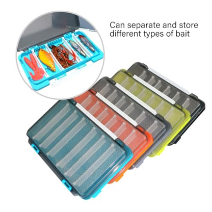 Grids Fishing Tackle Box Water Proof Seal Fishing Tool Storage Box Lures Baits Storage Case with Adjustable Compartments - color: Black