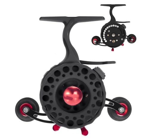 Ultra Portable High-Foot Ice Fishing Reels with Smooth 8KG Drag, Inline Ice Reel and 3.5:1 5+1 BB