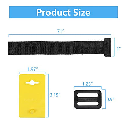 VINGLI Pool Cover Reel Set Solar Pool Cover Reel for Inground Swimming Pool, Aluminum Solar Swimming Inground Cover Blanket Reel (Upgrade) (Straps) - size: Universal (14-21 FT)